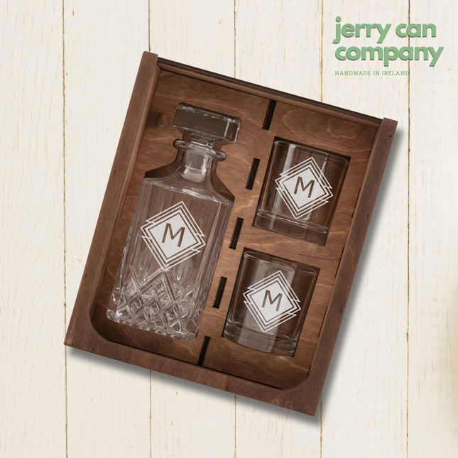 Ornate Decanter & Glassware Box Set