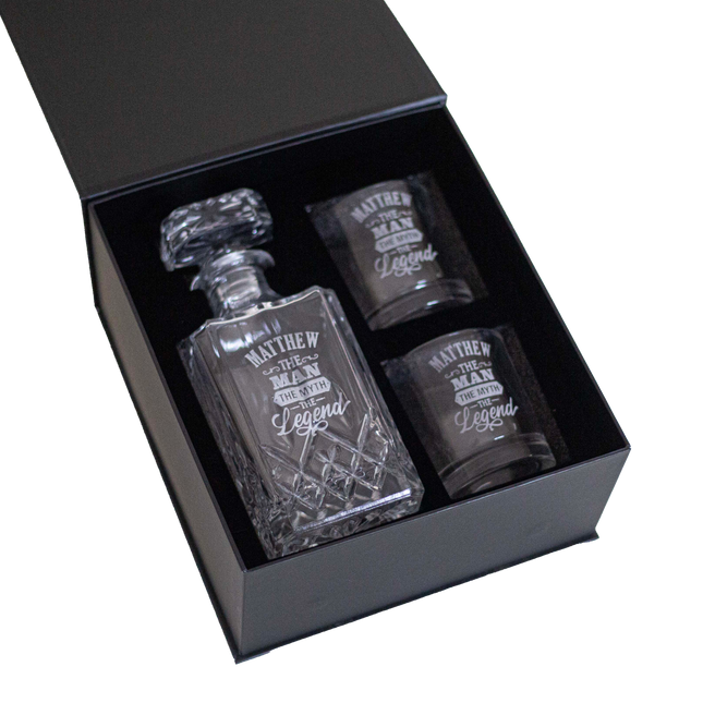 Ornate Decanter & Glassware Set