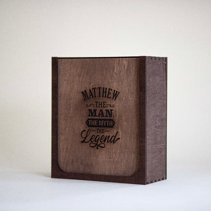 Ornate Decanter & Glassware Wooden Box Set