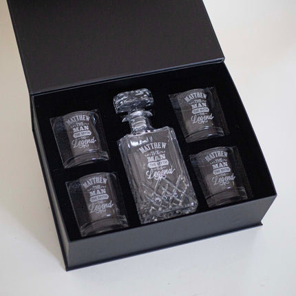 Ornate Decanter & Glassware Set