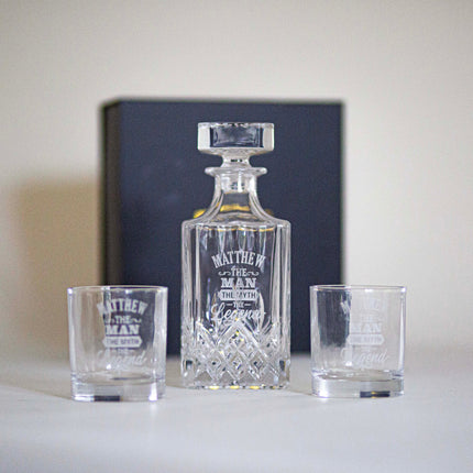 Ornate Decanter & Glassware Set
